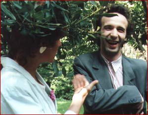 Brigit with Roberto Benigni